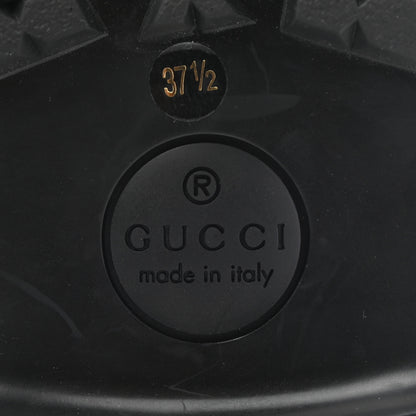 Gucci Cordovan Lux Womens Harald Horsebit 25mm Platform Loafers 37.5 Black 6 of 9