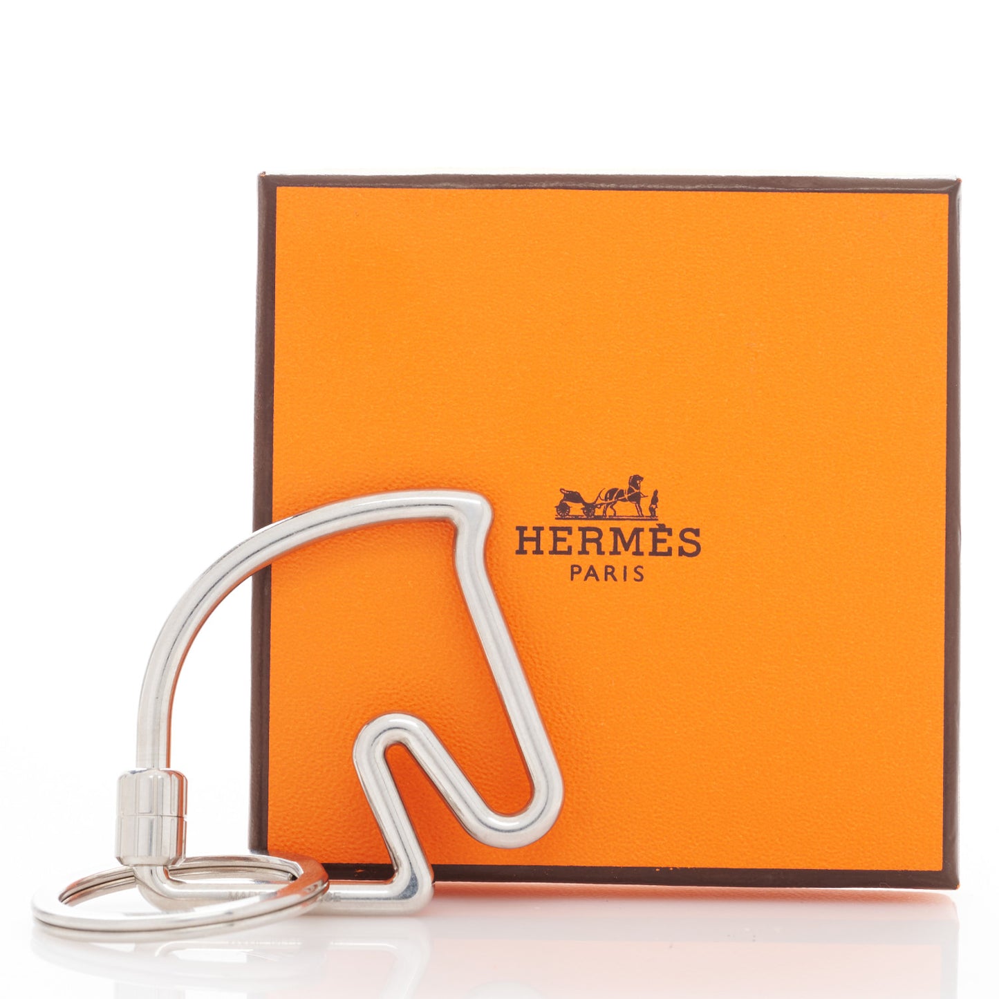 Palladium Cheval Key Ring