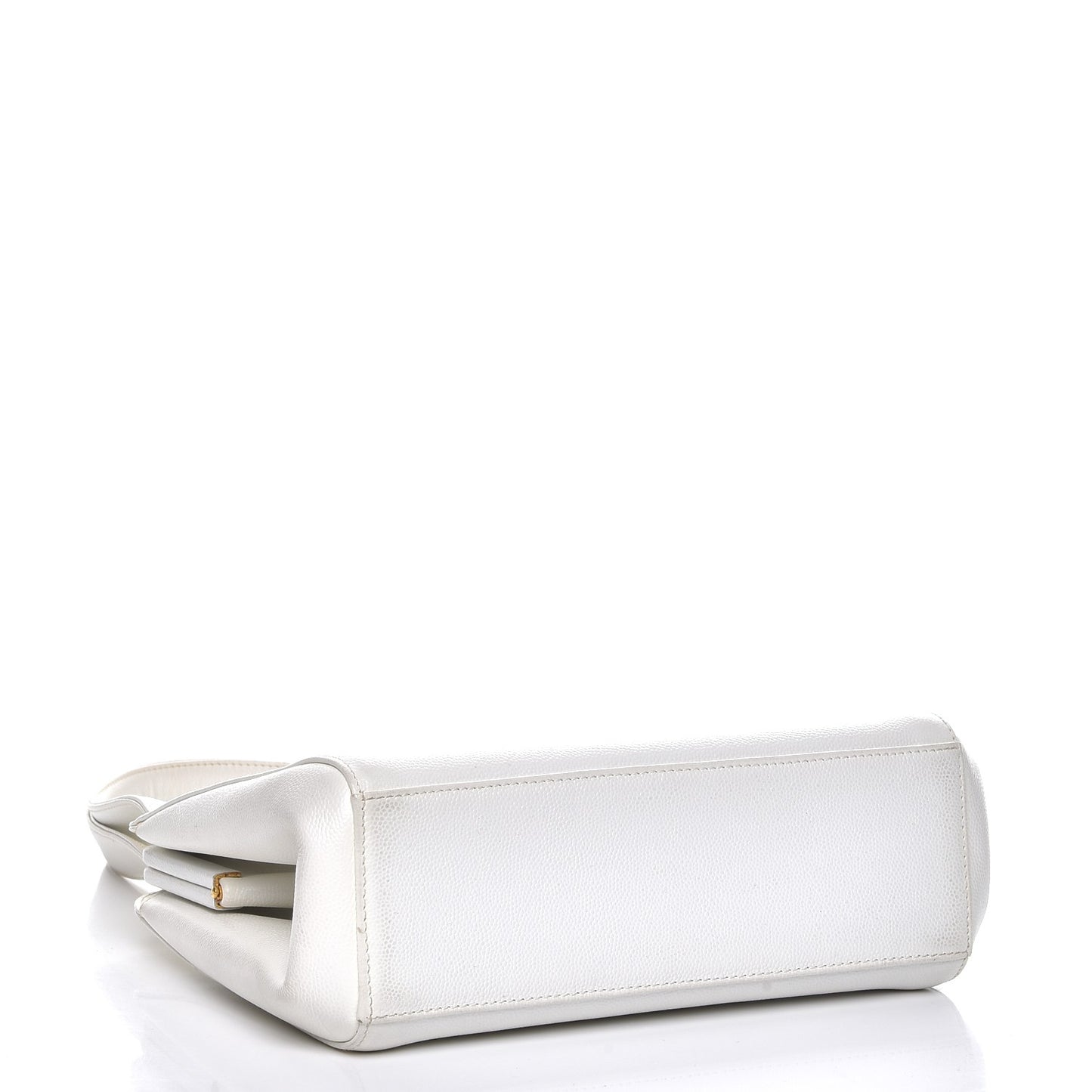 Caviar CC Frame Evening Bag White