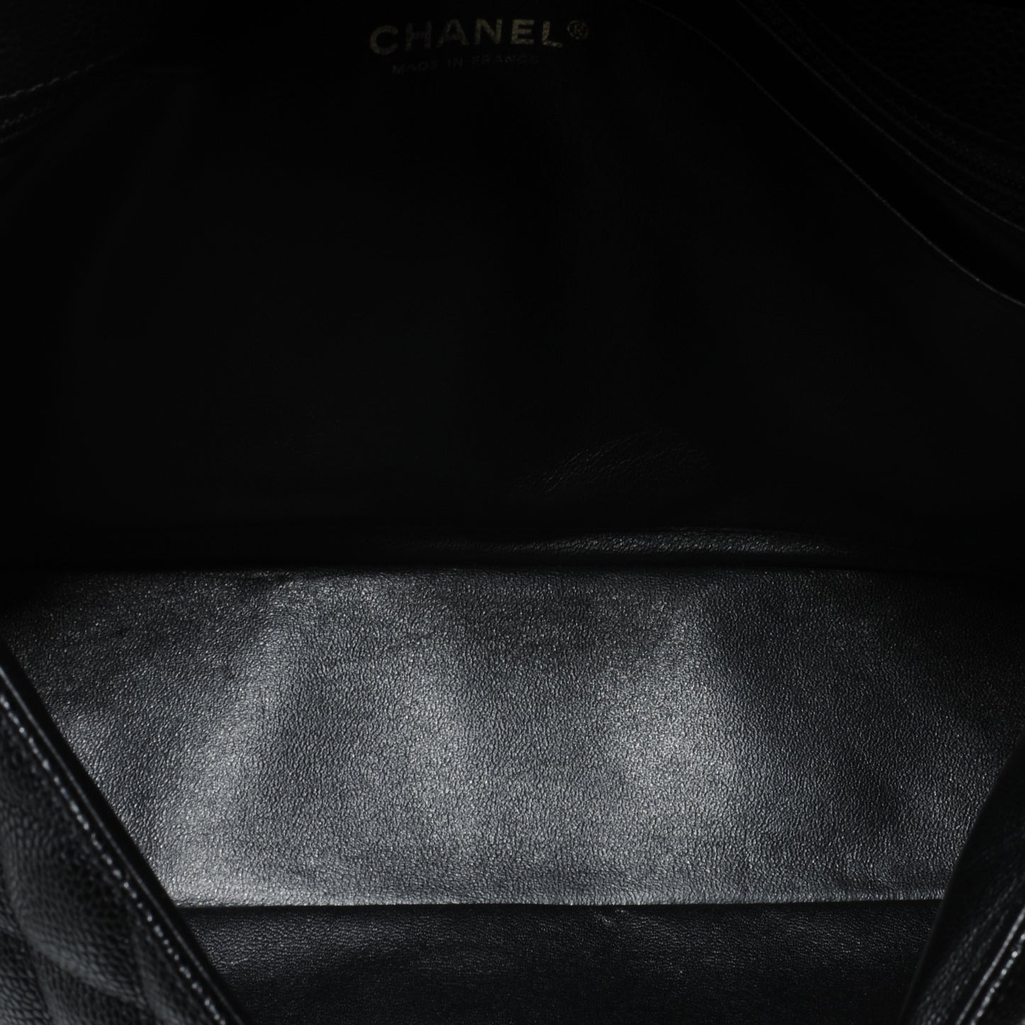 Caviar Jumbo Single Flap Black