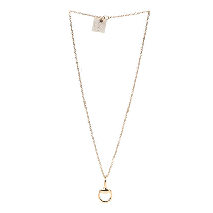 Gucci 18K Yellow Gold Horsebit Pendant Necklace 3 of 5