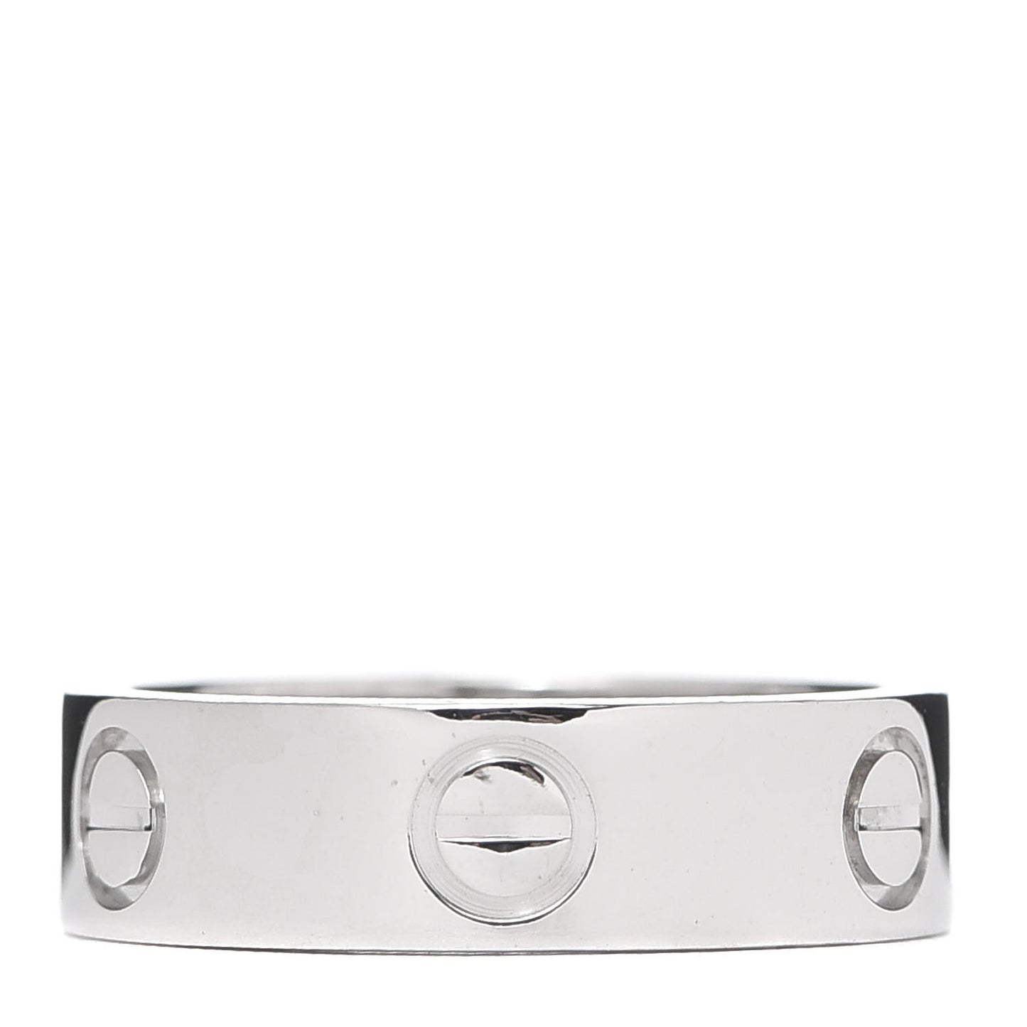 18K White Gold 5.5mm LOVE Ring 53 6.25