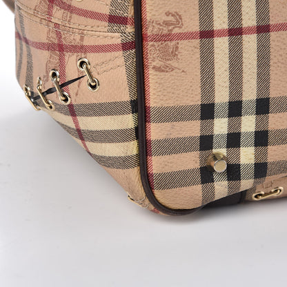 Burberry Haymarket Check Metal Stitch Lowry Dark Brown 20 of 24