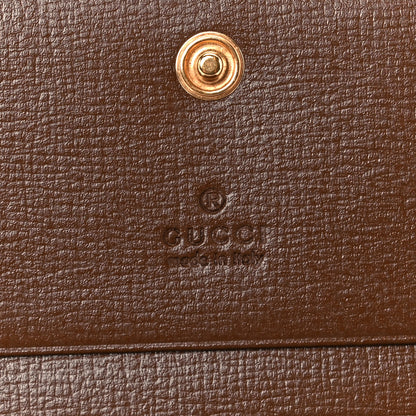 Gucci GG Supreme Monogram Horsebit 1955 Card Case Wallet Beige Ebony Brown Sugar 8 of 12