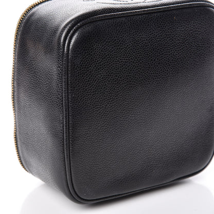 Chanel Caviar CC Vanity Cosmetic Case Black 10 of 11