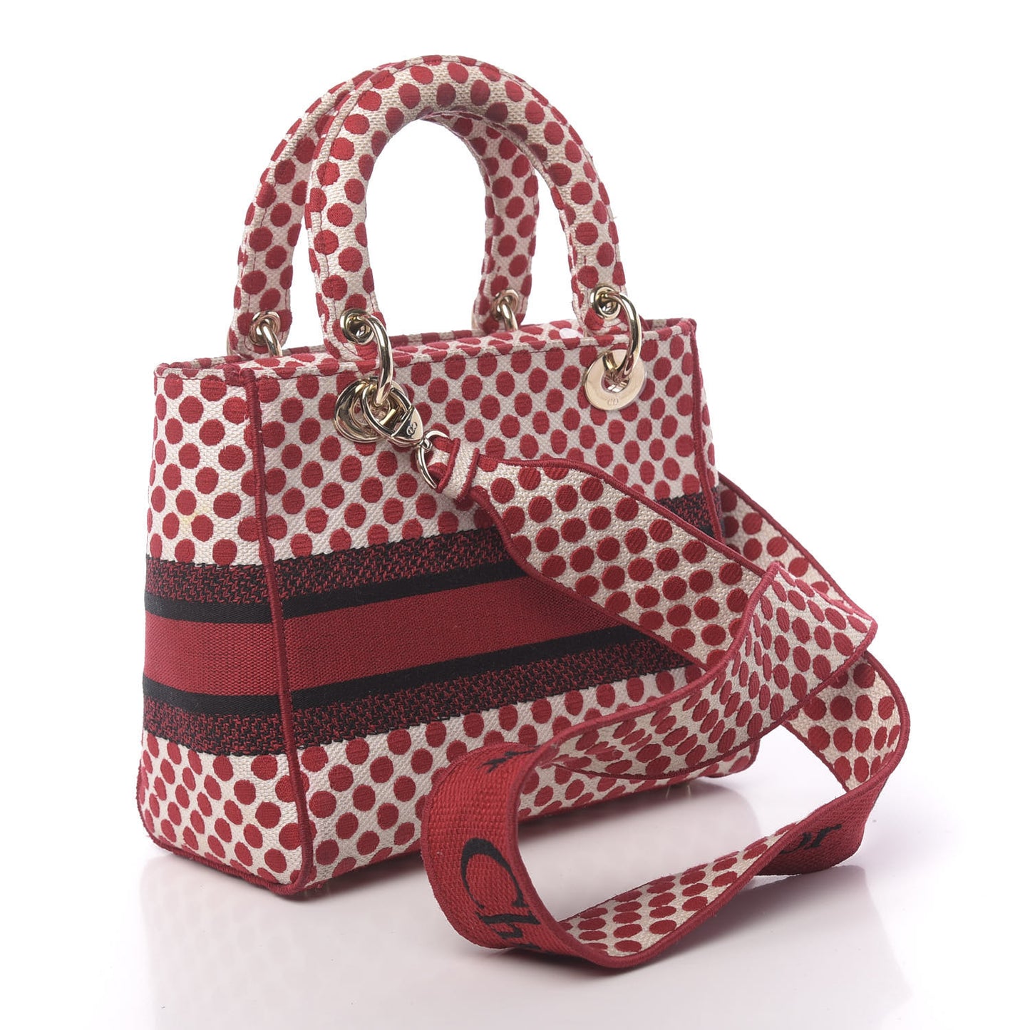 Canvas Medium DiorAmour Dots Lady D-Lite Red