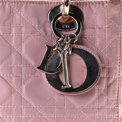 Christian Dior Lucite Nylon Cannage Medium Lady Dior Pink 9 of 11