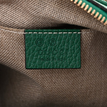 Gucci Monogram Dollar Calfskin Mini Bree Messenger Bag Beige Ebony Emerald 6 of 10