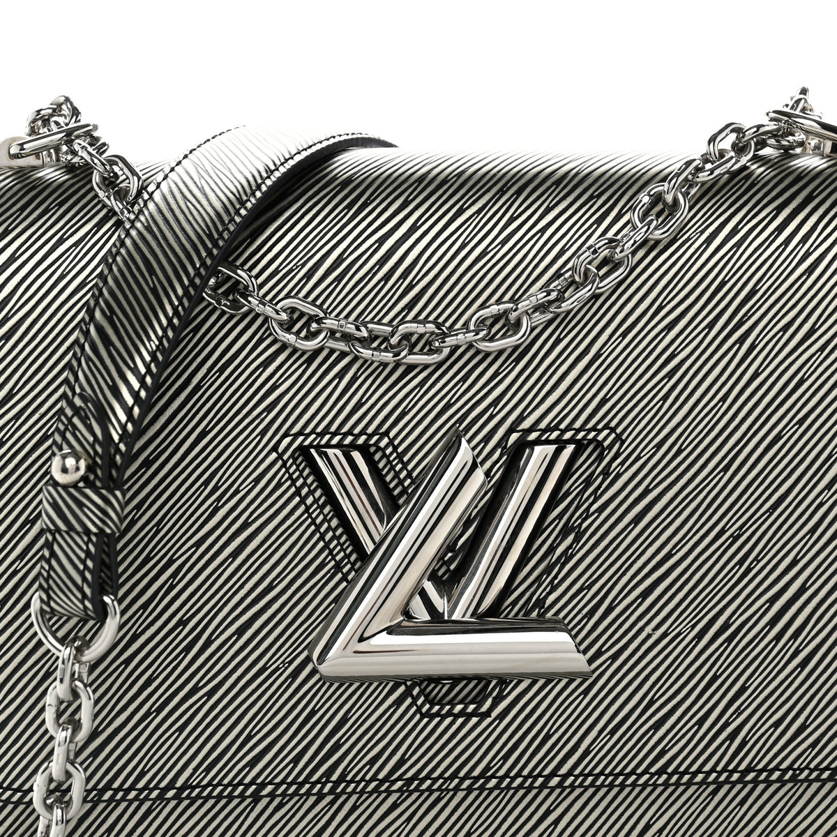 Louis Vuitton Epi Twist Shoulder Bag MM Platine 8 of 10