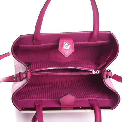 Fendi Vitello Elite Petite 2Jours Tote Magenta 6 of 8
