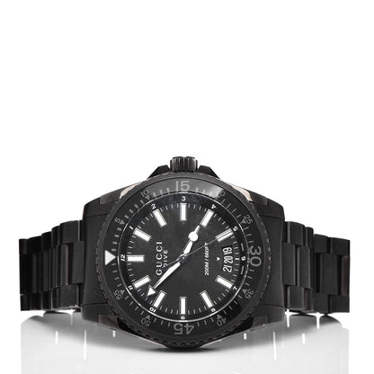 Gucci PVD Stainless Steel 45mm Dive Quartz Watch Black 3 of 11