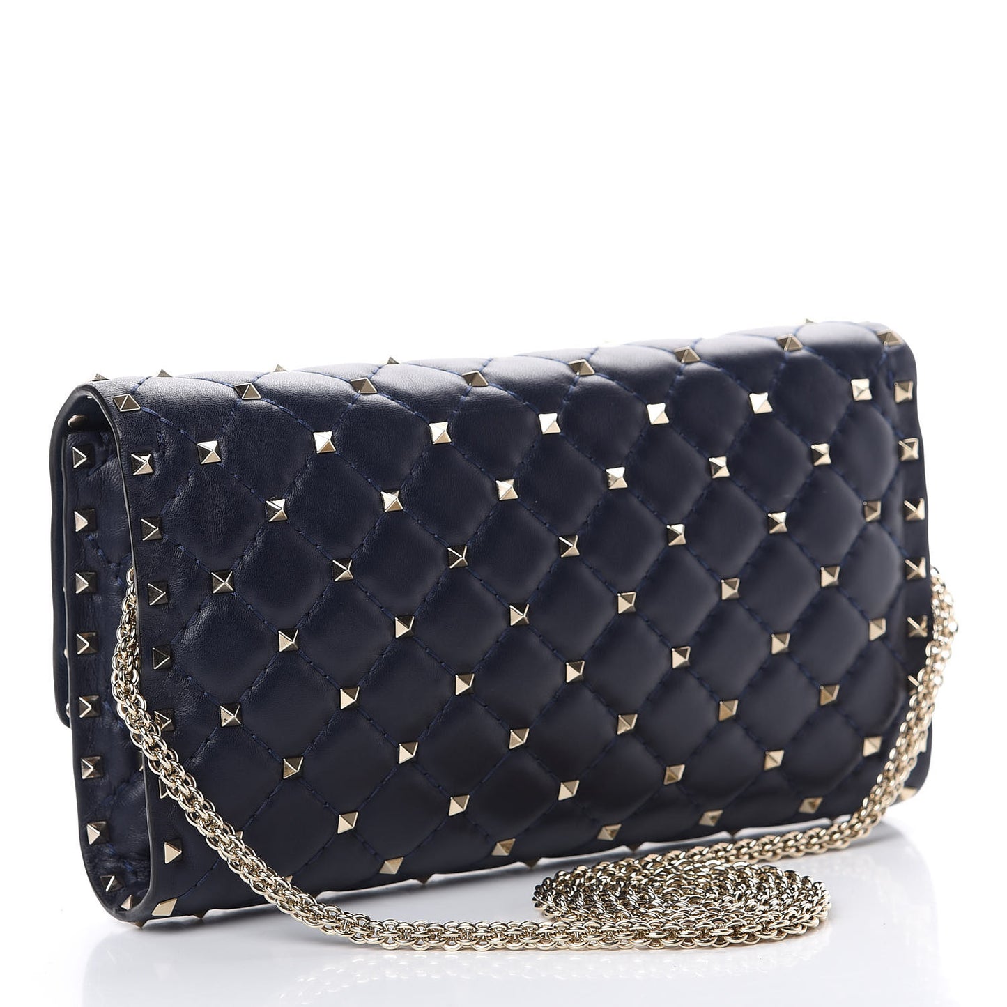 Nappa Rockstud Spike Wallet on Chain Marine
