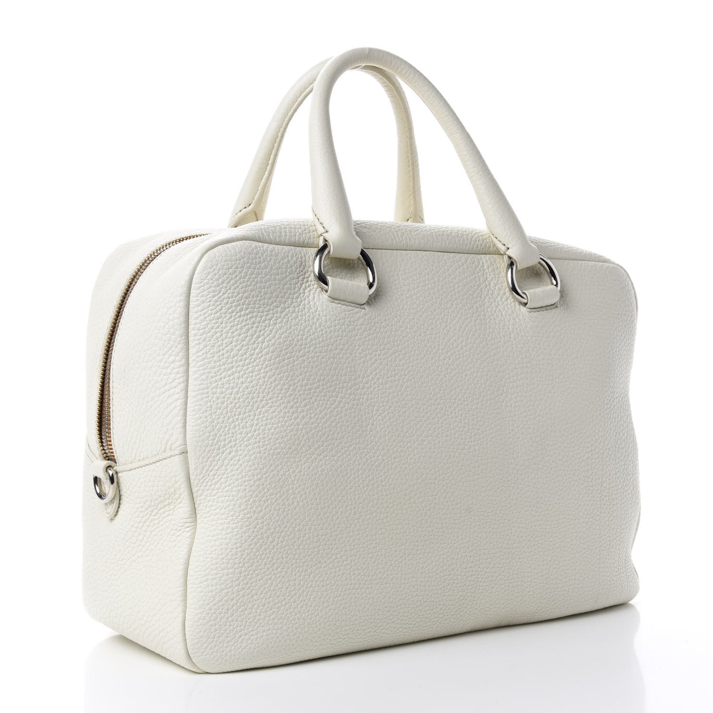 Vitello Daino Satchel Bianco