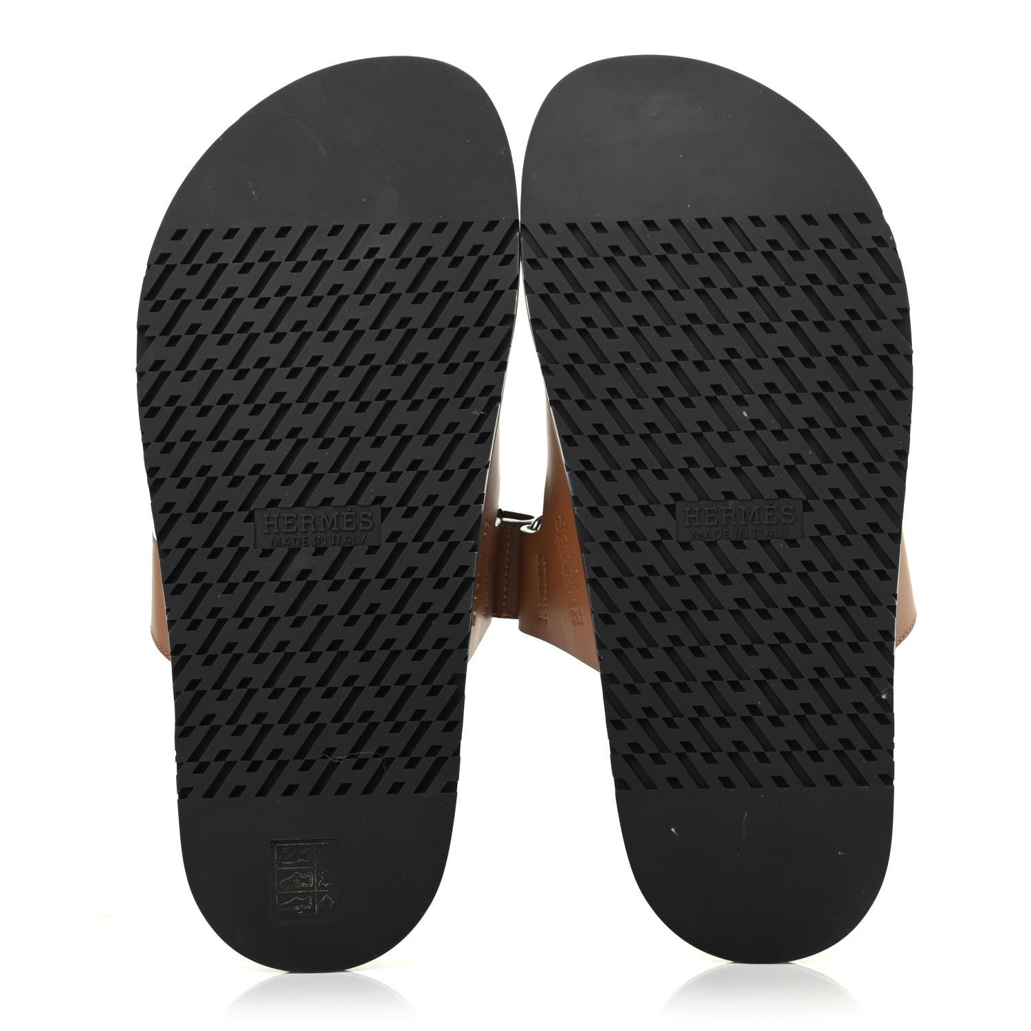 Hermes Calfskin Womens Chypre Sandals 40 Gold 4 of 4