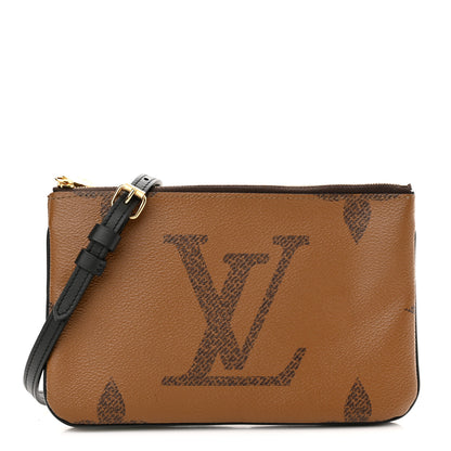 Louis Vuitton Reverse Monogram Giant Double Zip Pochette 1 of 10