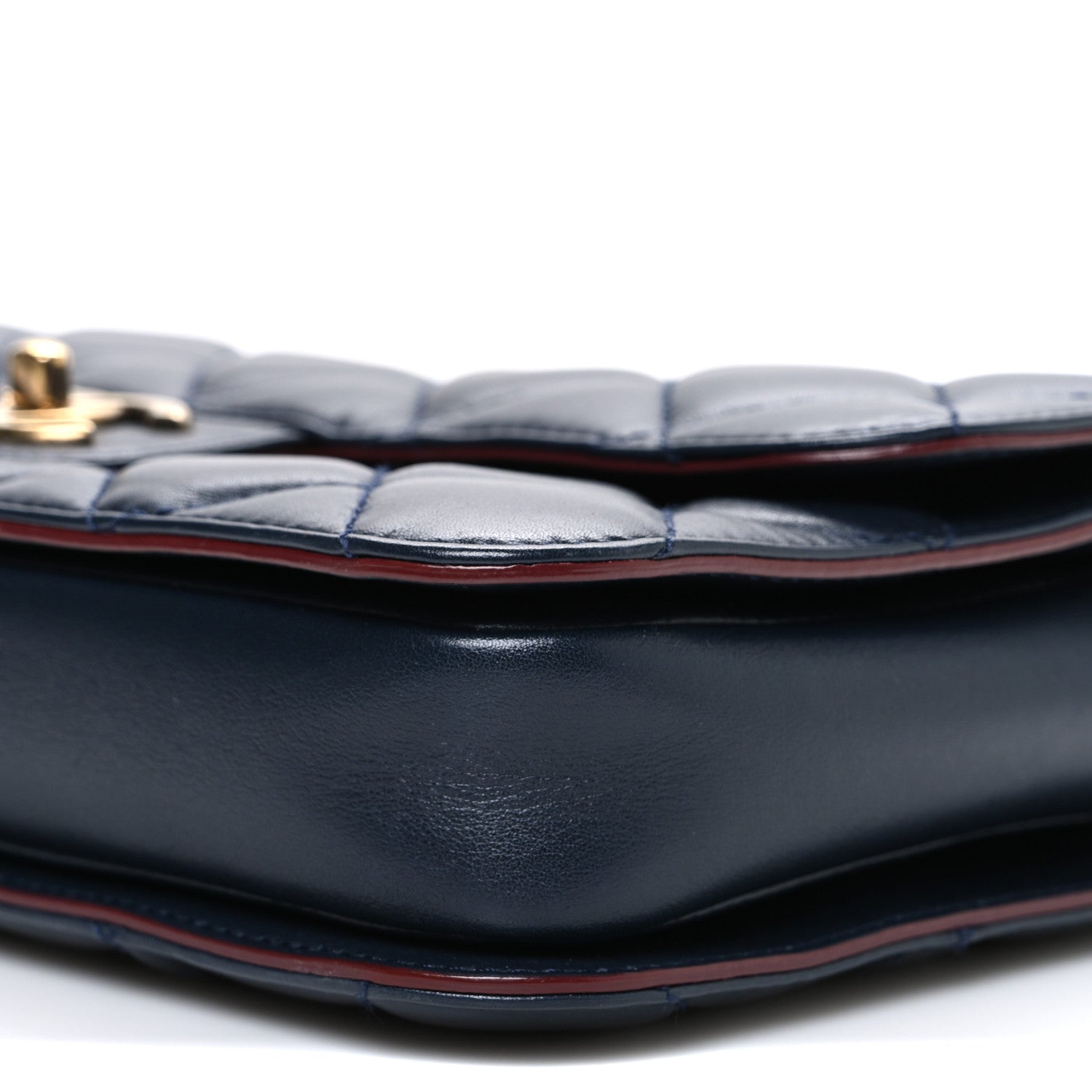 Chanel Lambskin Quilted Medium Perfect Edge Flap Navy 8 of 8