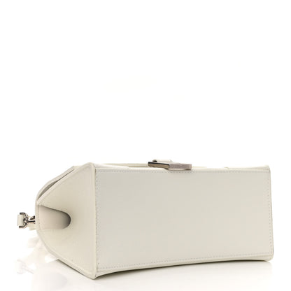 Balenciaga Grained Calfskin Small Hourglass Top Handle Bag White 4 of 9