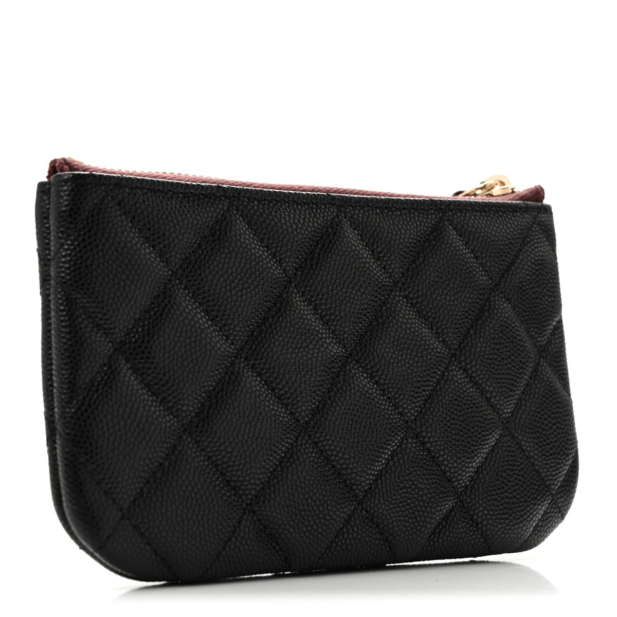 Chanel Caviar Quilted Small Cosmetic Case Black 3 of 9