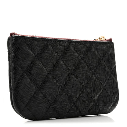 Chanel Caviar Quilted Small Cosmetic Case Black 3 of 9