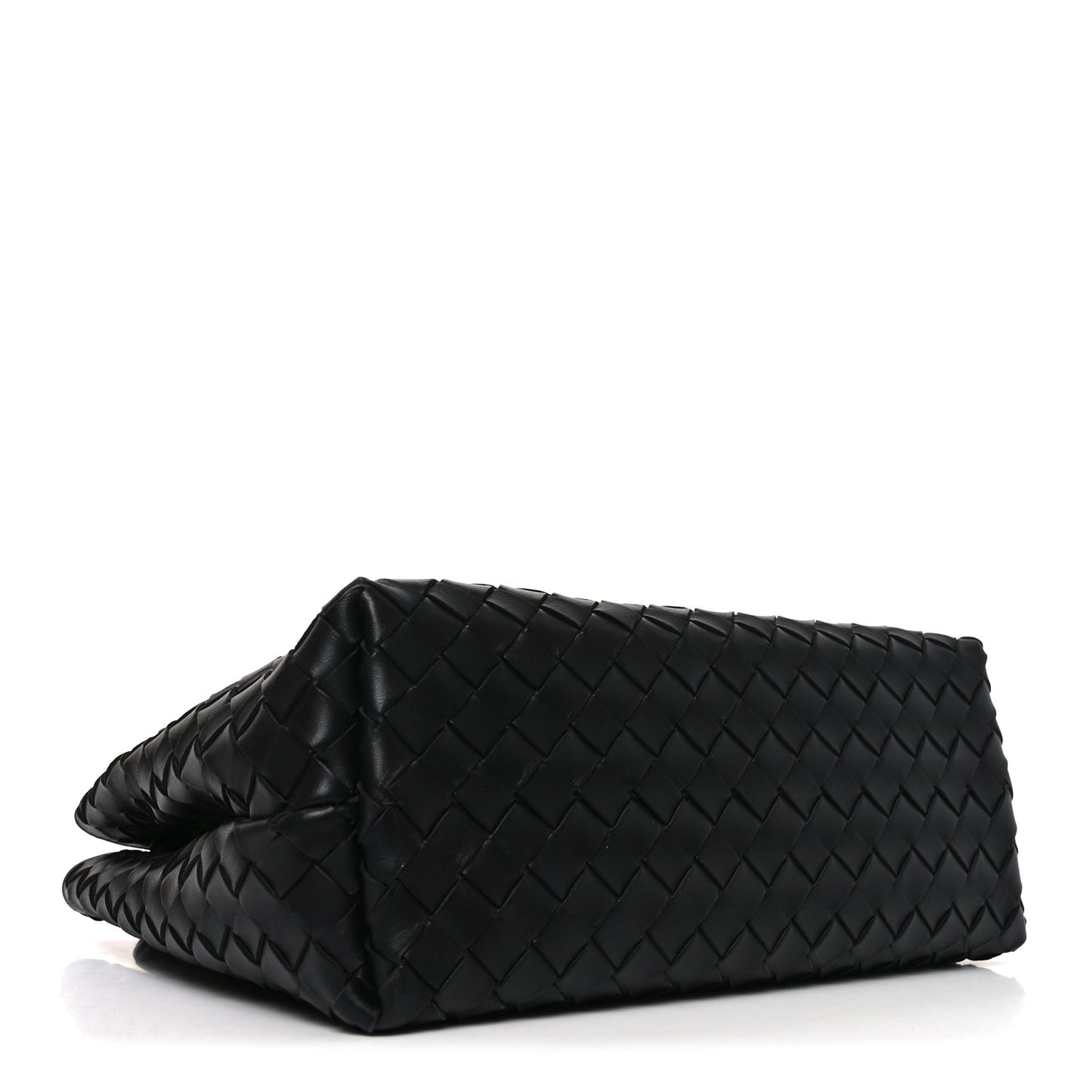Nappa Intrecciato Medium Andiamo Shoulder Bag Black