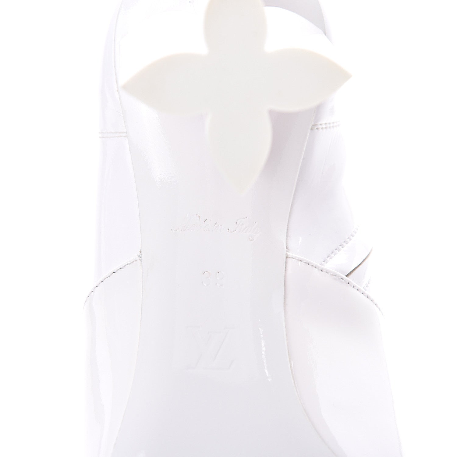 Louis Vuitton Patent Silhouette Ankle Boots 39 White 7 of 8