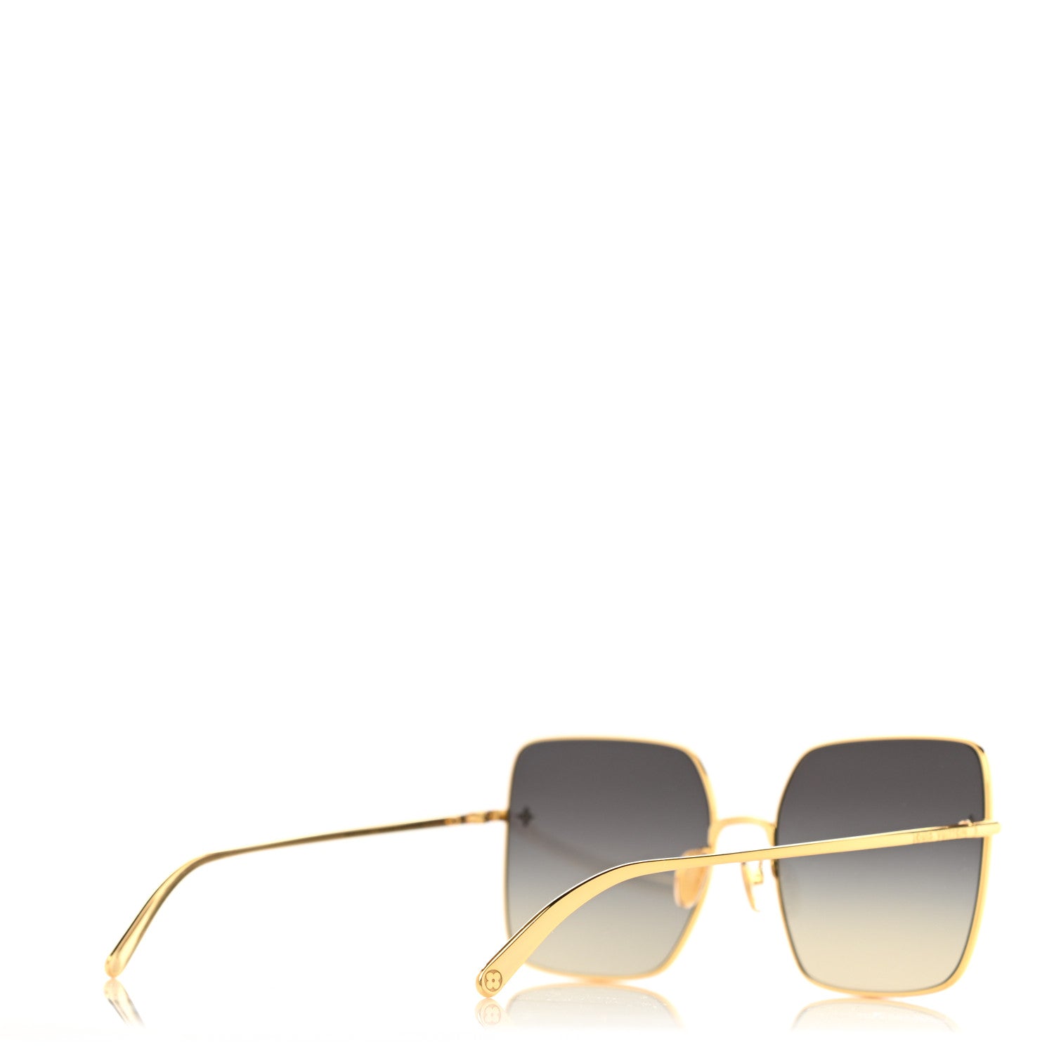 Louis Vuitton LV Square Charm Sunglasses Z1718U Black 4 of 8