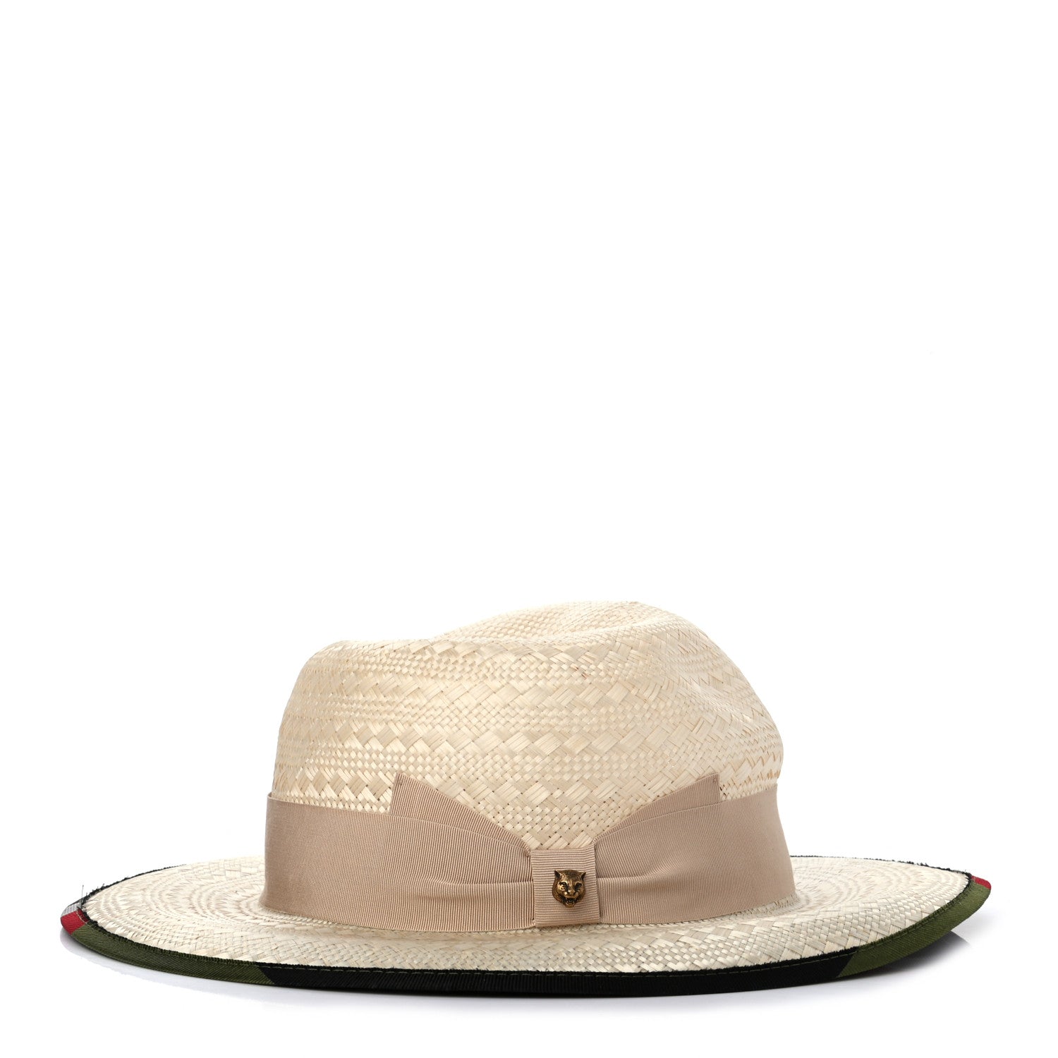 Gucci Straw Bingley Hat S Sand Bordeaux 1 of 9