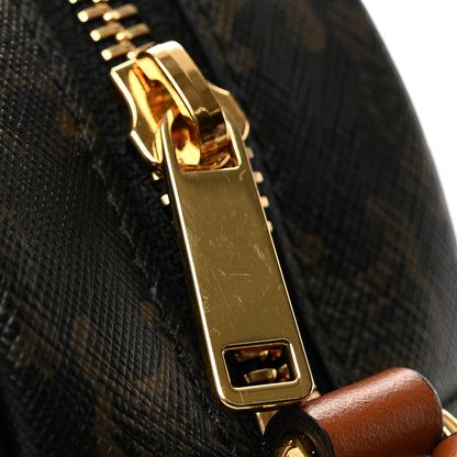 Celine Canvas Calfskin Cuir Triomphe Oval Purse Crossbody Tan 12 of 12