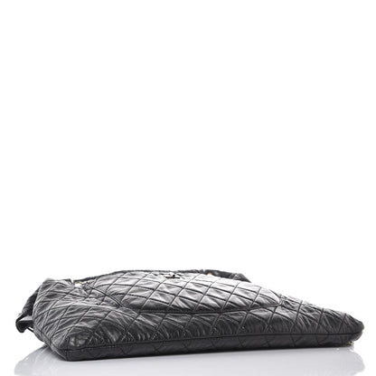 Chanel Aged Calfskin Oversized Reissue Overnight Tote Black 4 of 16