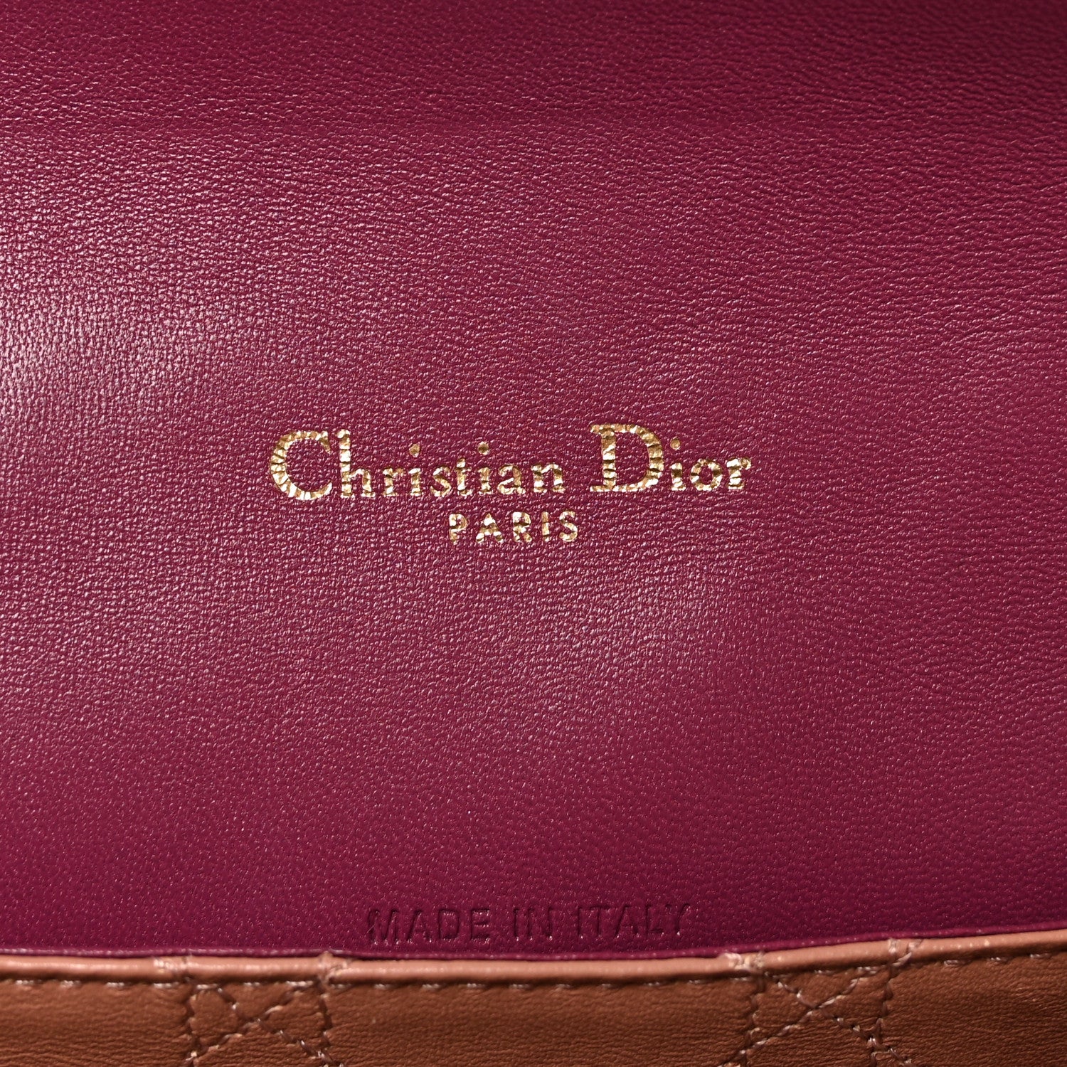 Christian Dior Lambskin Cannage Medium Miss Dior Flap Fuchsia 6 of 10