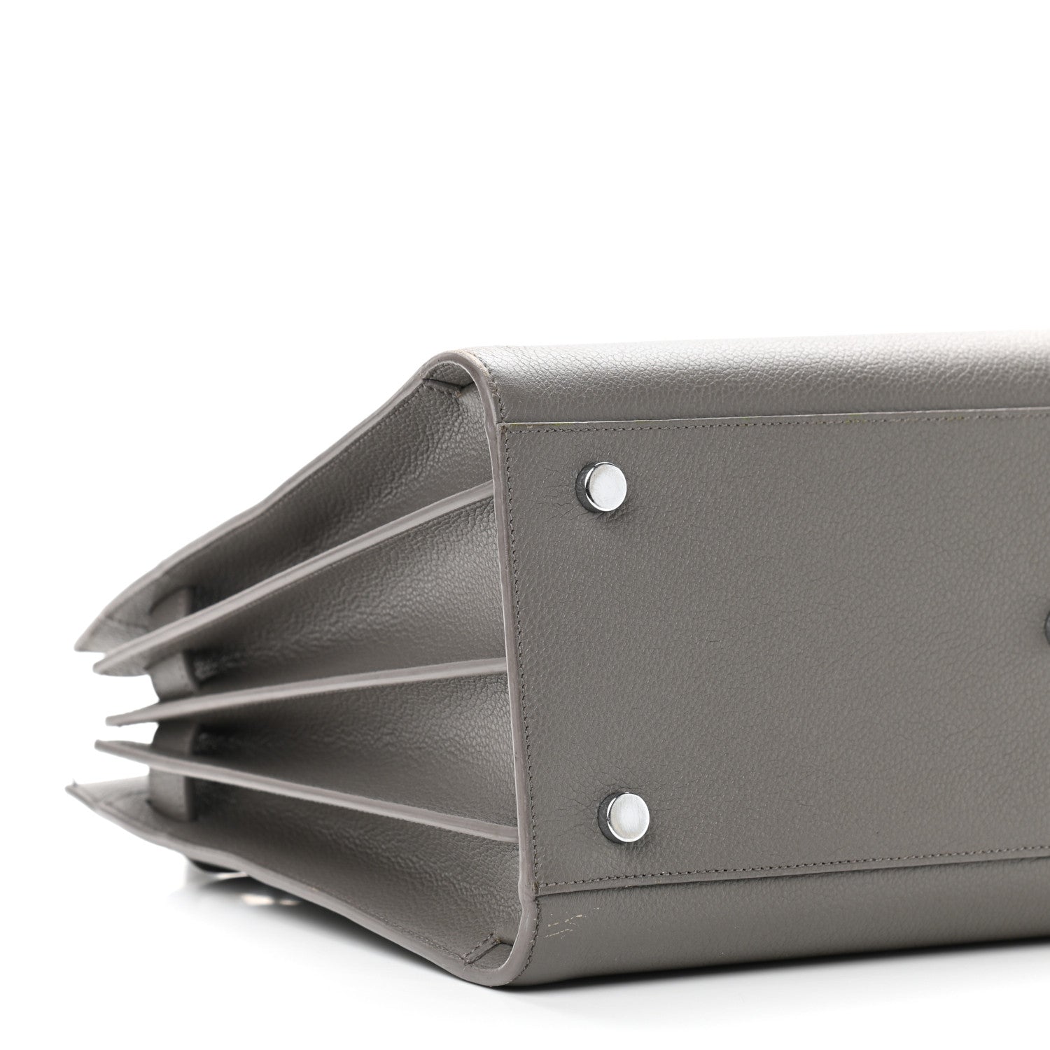Saint Laurent Grained Calfskin Small Sac De Jour Grey 11 of 12