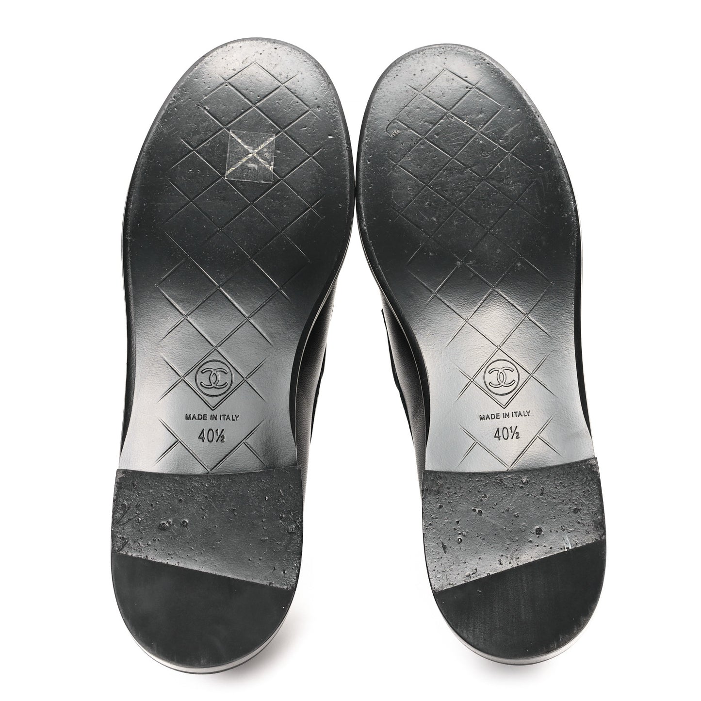 Lambskin Quilted CC Turnlock Loafers 40.5 Black