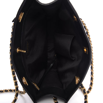 Chanel Caviar Quilted Sweet Classic Shopping Tote Black 5 of 10
