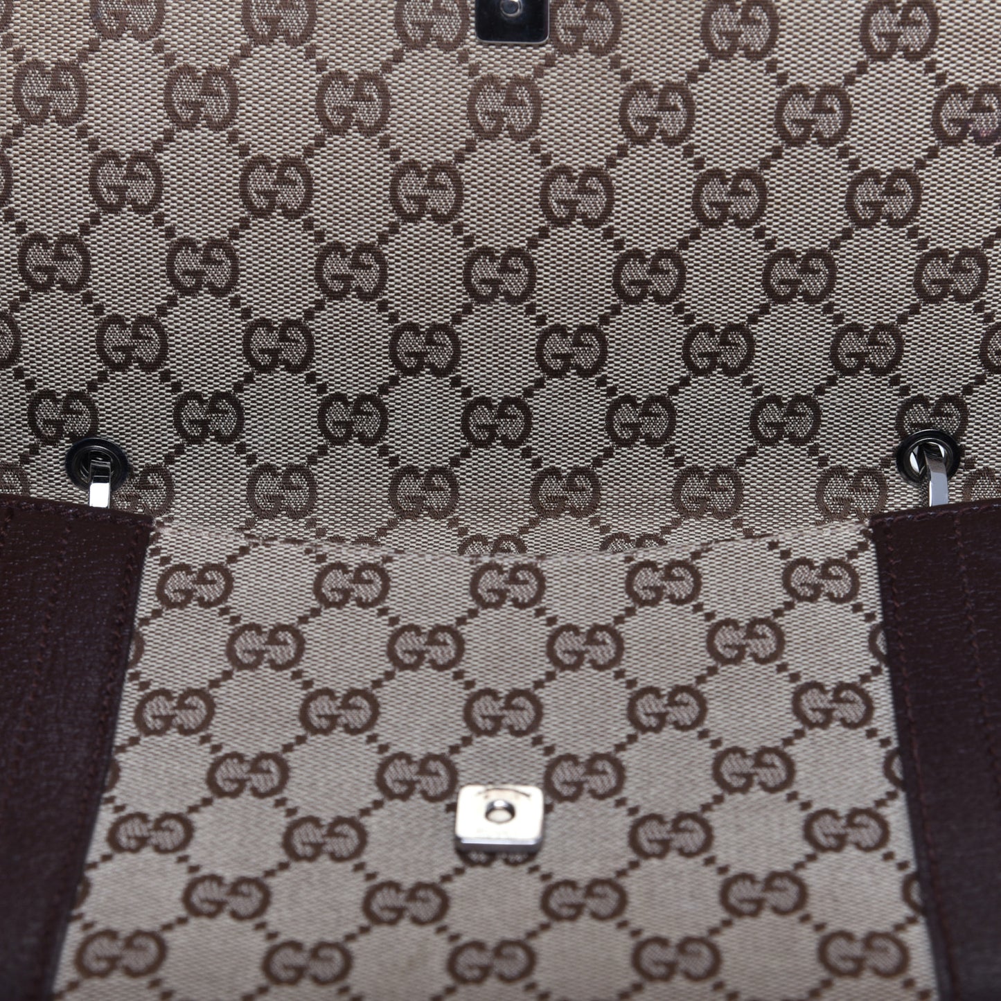 Monogram Satchel Dark Brown