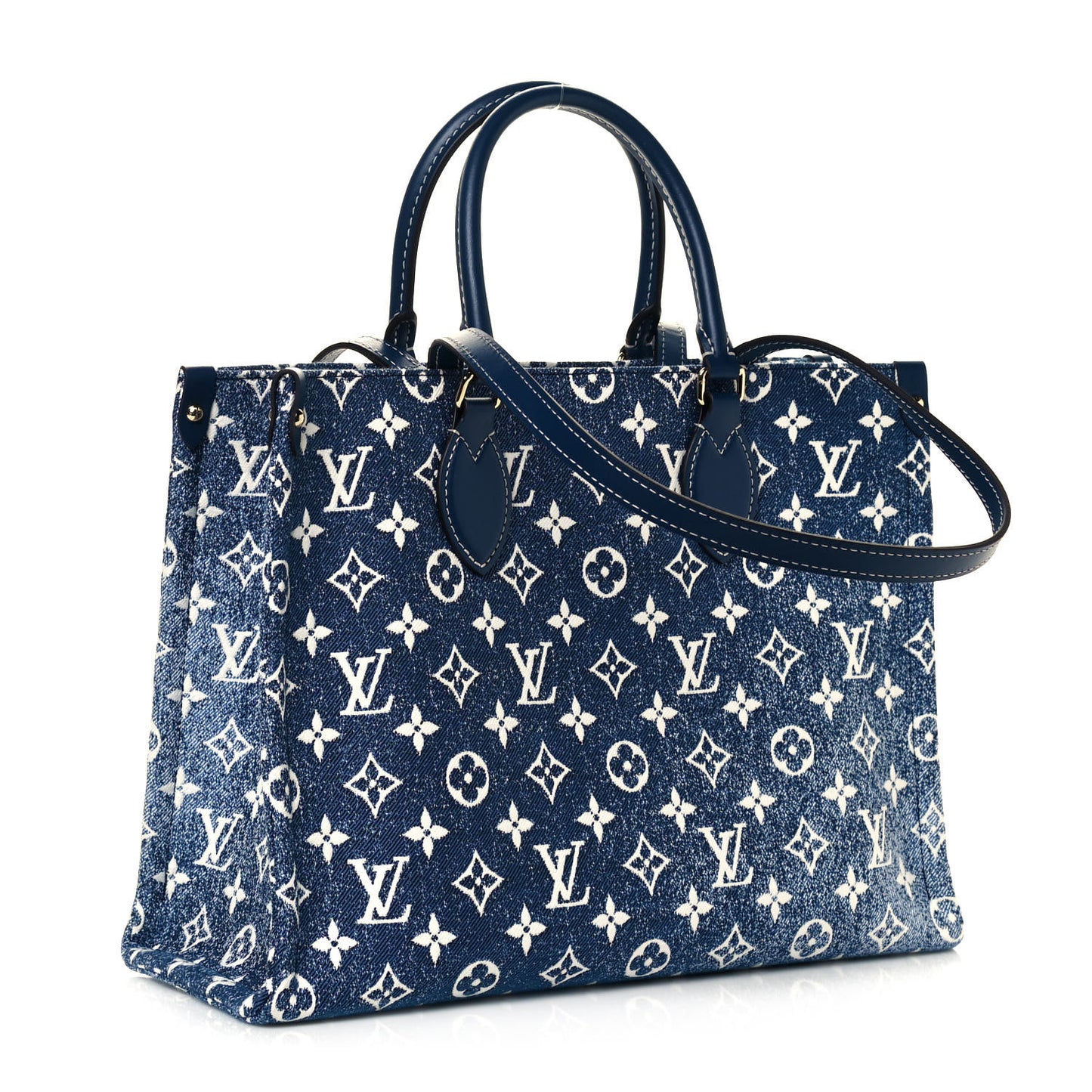 Monogram Jacquard Denim Onthego MM Bleu