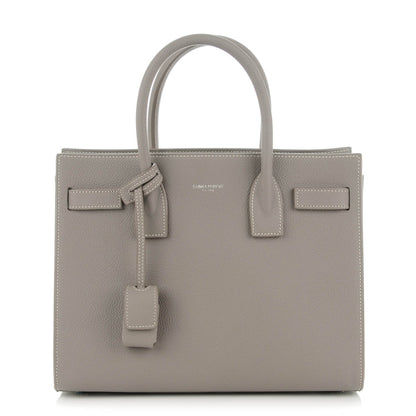 Saint Laurent Grained Calfskin Baby Sac De Jour Pearl Grey 1 of 7
