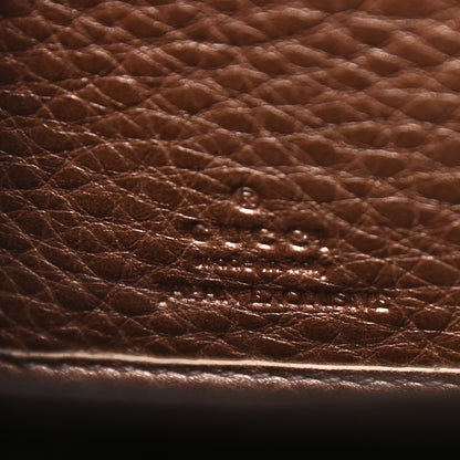 Gucci Metallic Pebbled Calfskin Soho Zip Around Wallet Pink 6 of 6
