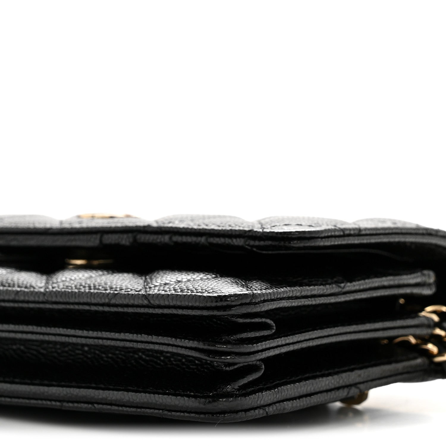 Chanel Caviar Quilted Mini Wallet On Chain WOC Black 10 of 11