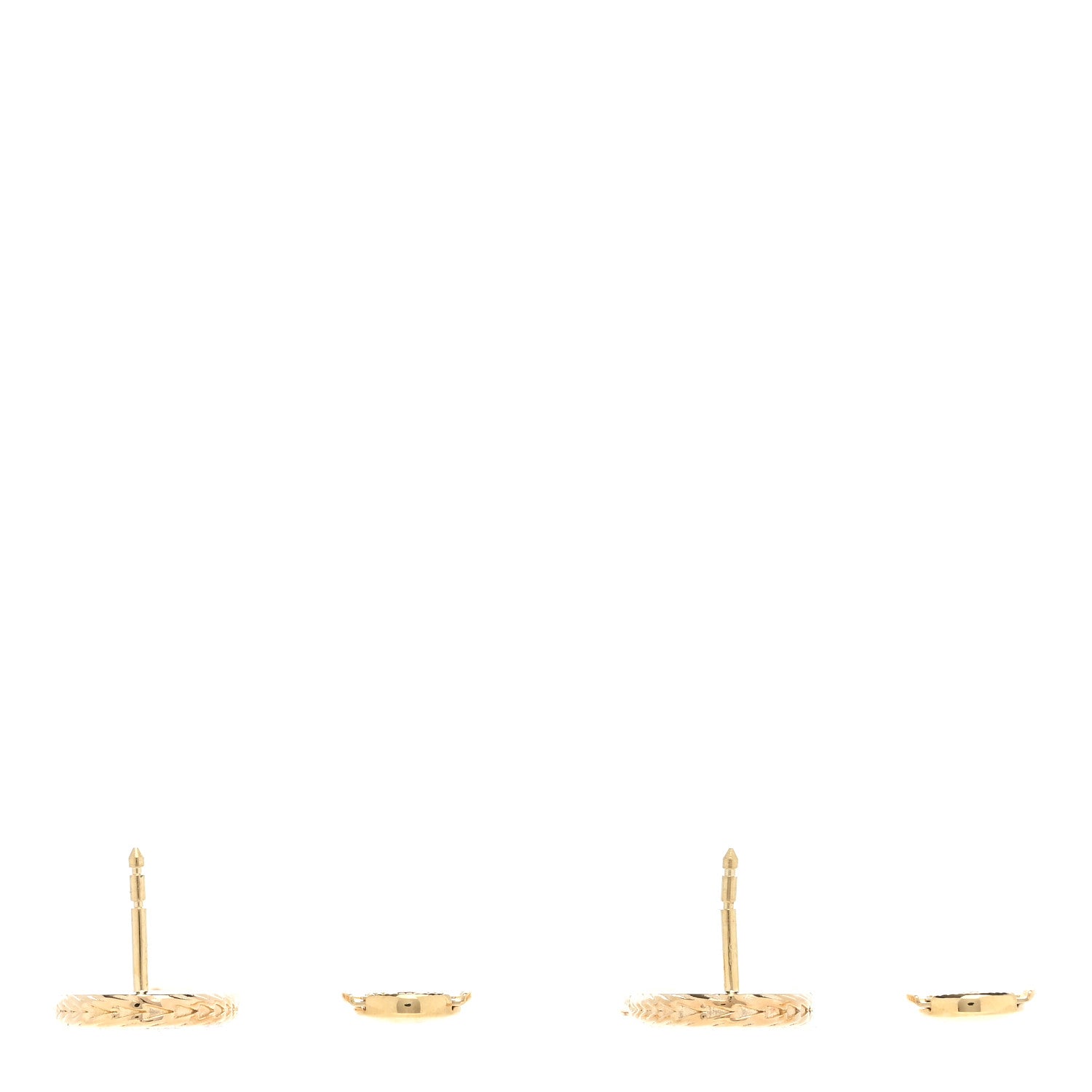 Hermes 18K Yellow Gold PM Chain d'Ancre Danae Earrings 3 of 4
