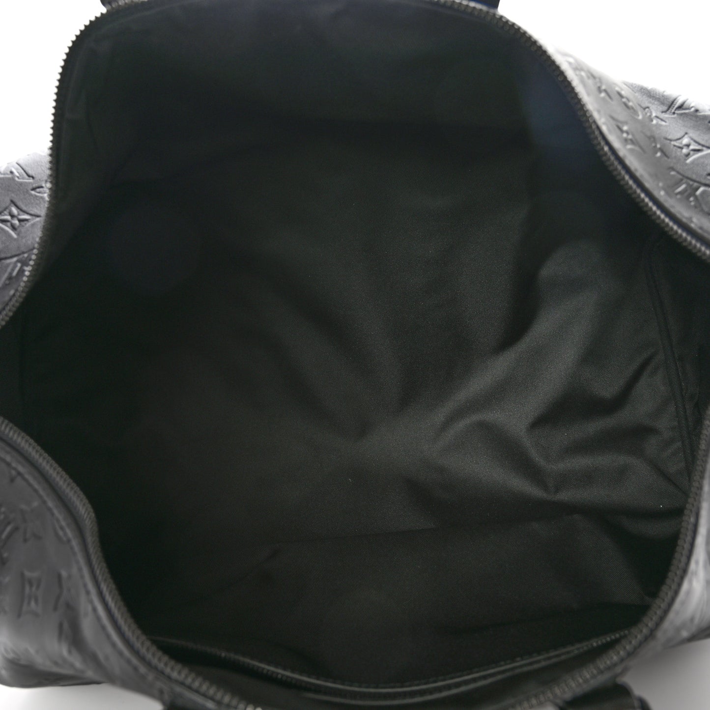 Calfskin Shadow Monogram Keepall Bandouliere 50 Black