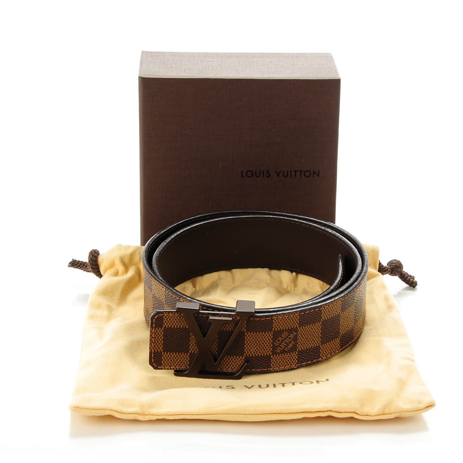 Louis Vuitton Damier Ebene 40mm LV Initiales Belt 90 36 4 of 7