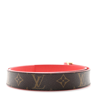 Louis Vuitton Monogram 30mm LV Initiales Reversible Belt 80 32 Coquelicot 2 of 5
