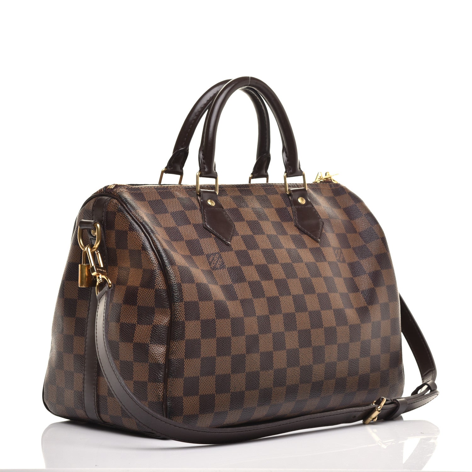 Louis Vuitton Damier Ebene Speedy Bandouliere 30 3 of 10
