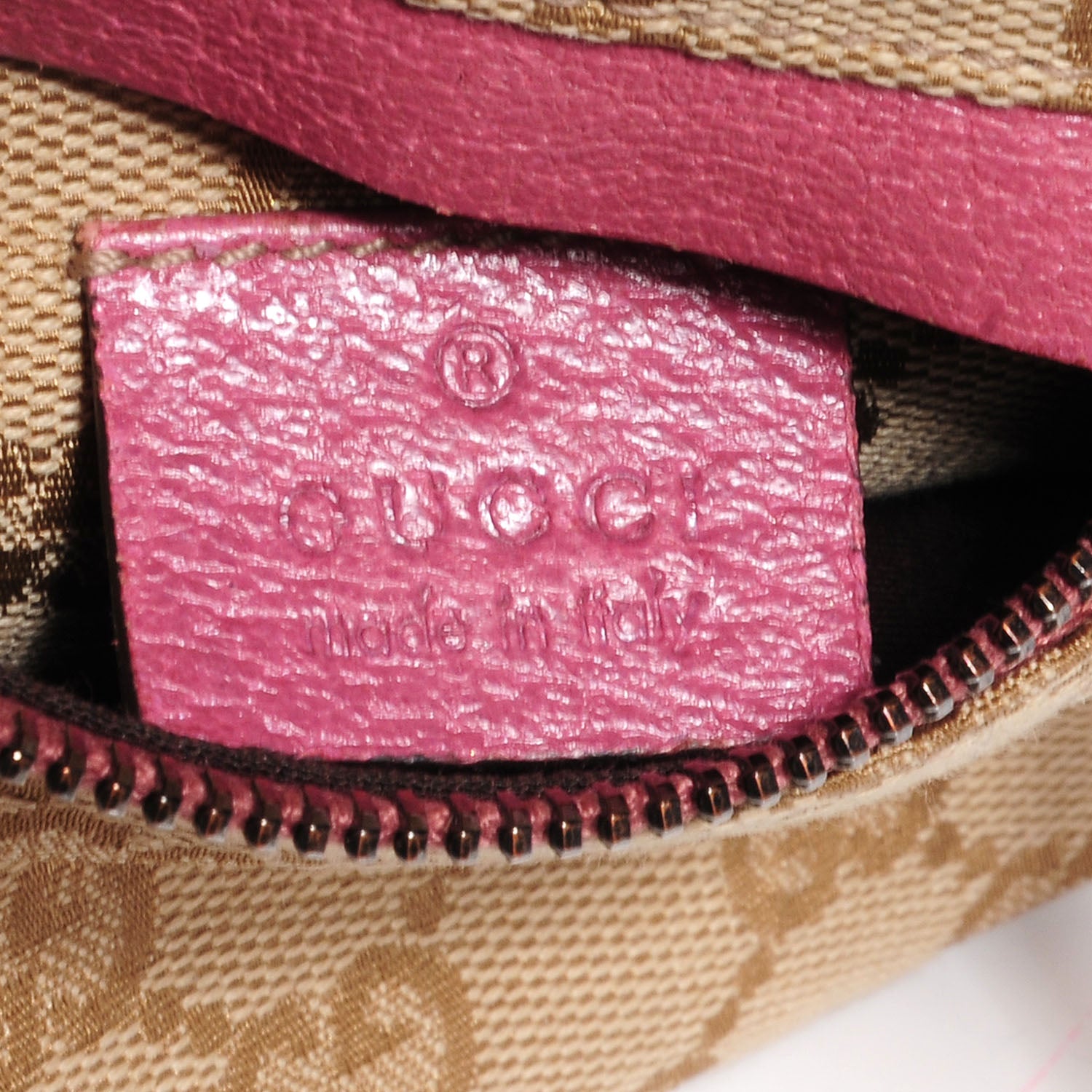 Gucci GG Monogram Web Double Pocket Belt Bag Pink 5 of 7