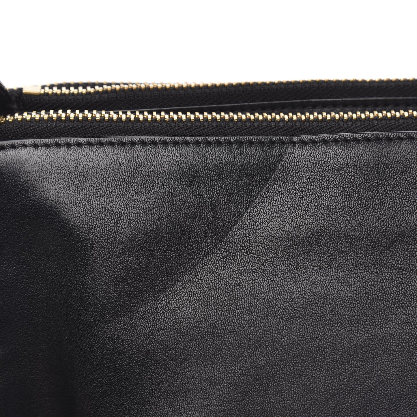 Goatskin Large Trio Crossbody Bag Black