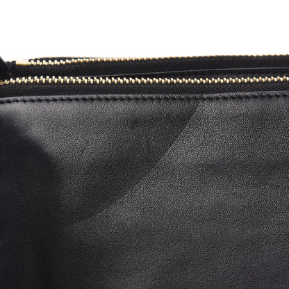 Celine Goatskin Large Trio Crossbody Bag Black 12 of 13