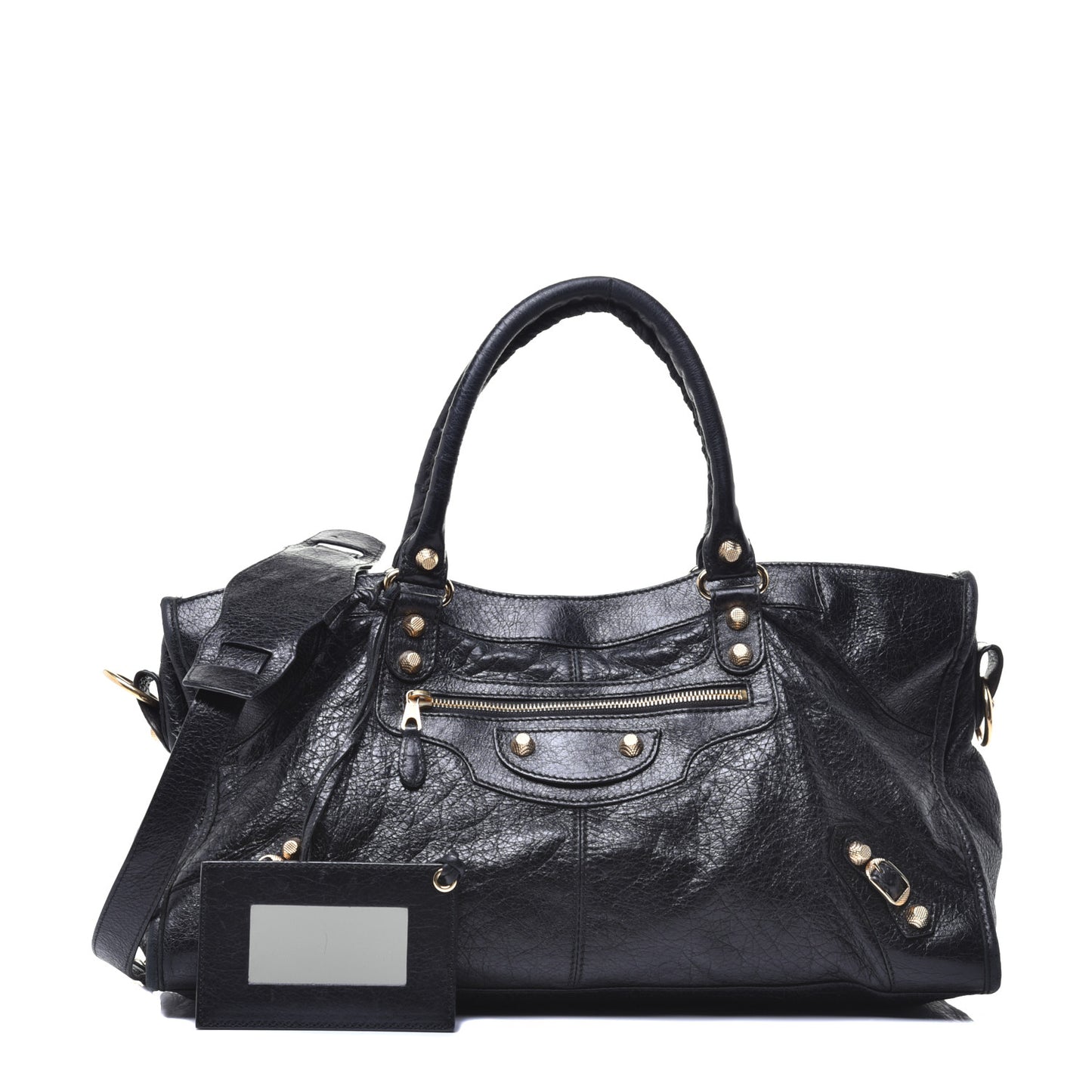 Agneau Giant 12 Gold Hardware Part Time Black