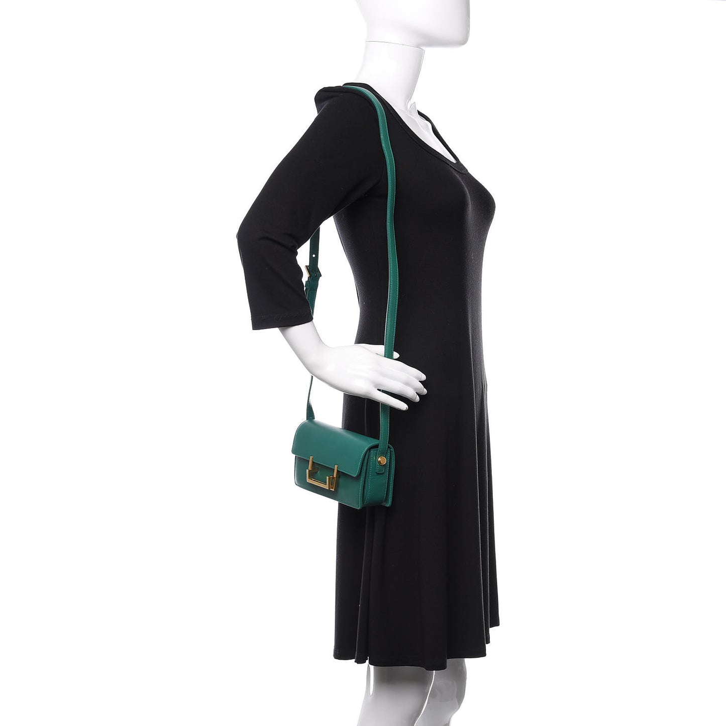 Calfskin Small Classic Lulu Bag Green