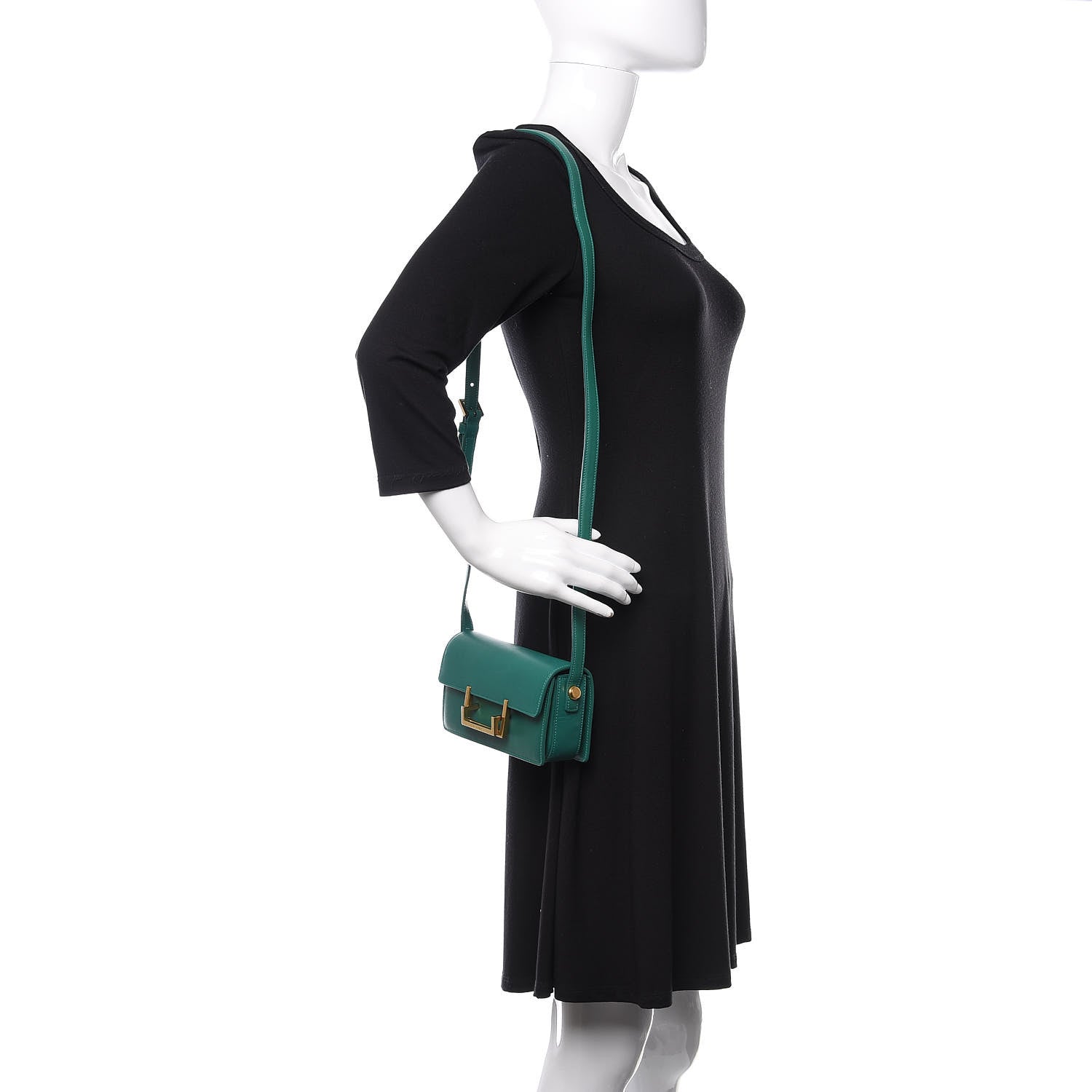 Saint Laurent Calfskin Small Classic Lulu Bag Green 2 of 10