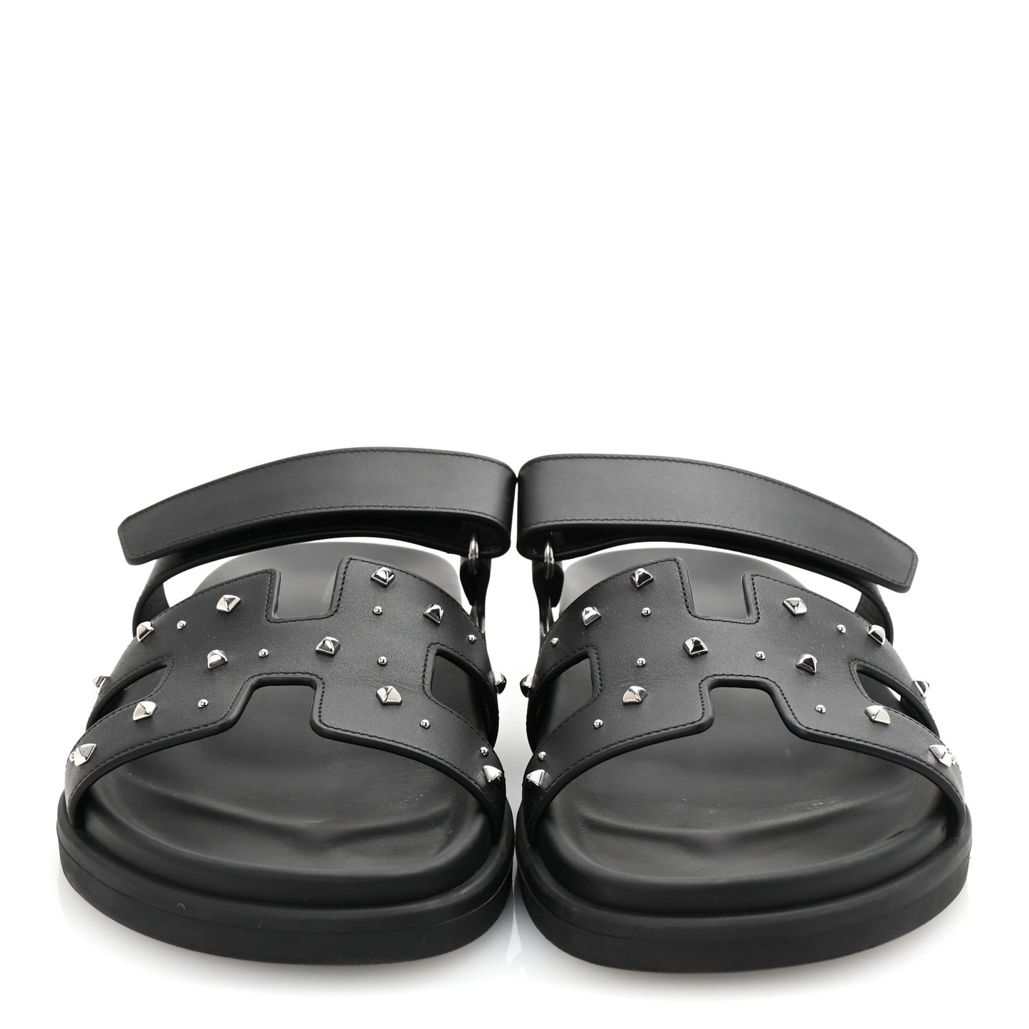 Calfskin Medor Studded Womens Chypre Sandals 39 Black